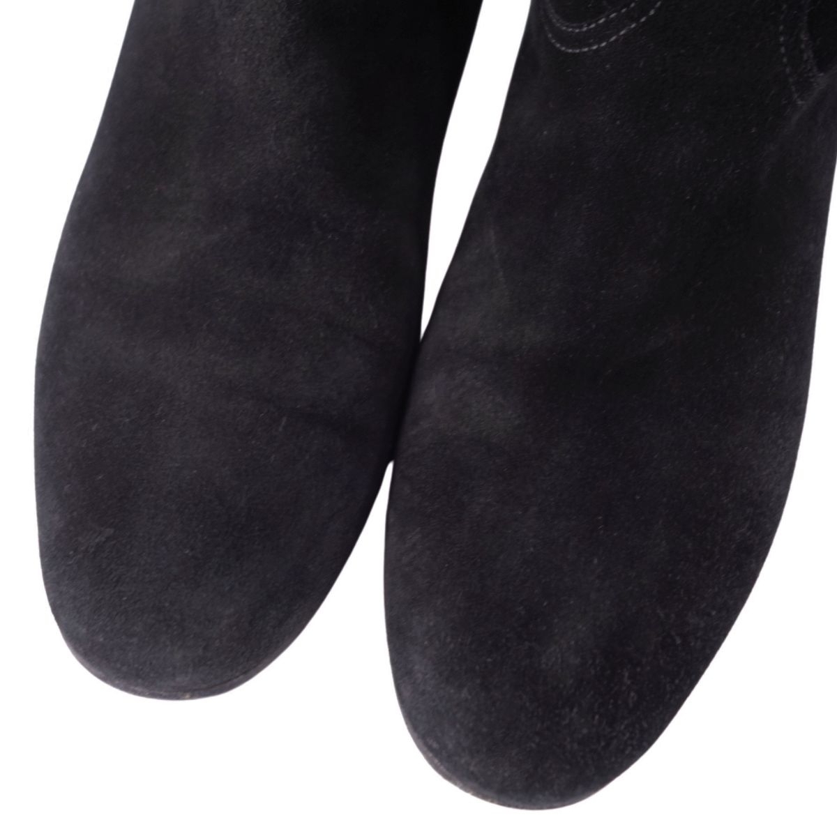 美品 エルメス HERMES ブーツ ロングブーツ メドール スウェードレザー シューズ 靴 レディース 35(22cm相当) ブラック ce02de-rm10e29469_画像3