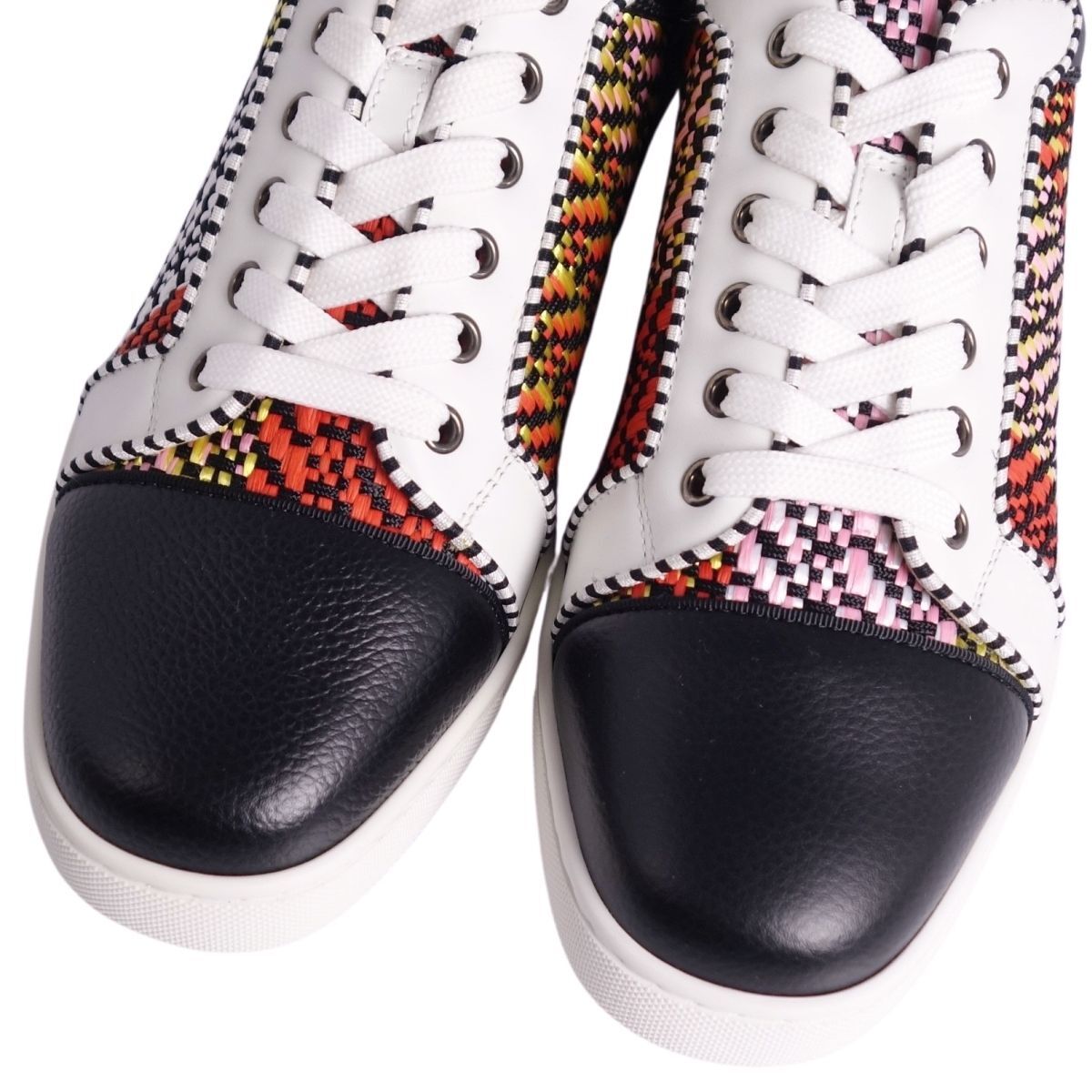 未使用 クリスチャンルブタン Christian Louboutin スニーカー ラフィア ビストロ メンズ 41(26cm) マルチカラー ce02ms-rm20e29047