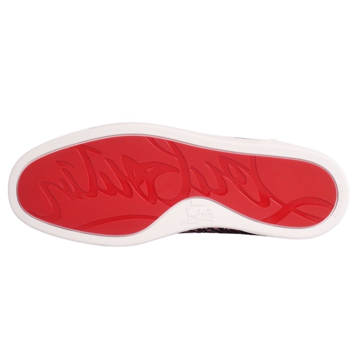 未使用 クリスチャンルブタン Christian Louboutin スニーカー ラフィア ビストロ メンズ 41(26cm) マルチカラー ce02ms-rm20e29047