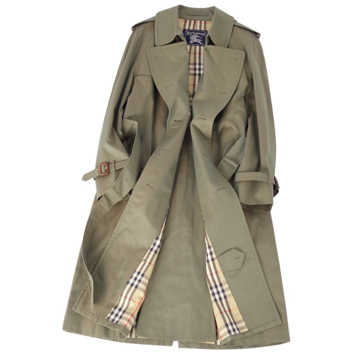 【美品】Burberrys トレンチコート ユニセックス Yahoo!オークション - 美品 Vintage バーバリー Burberrys
