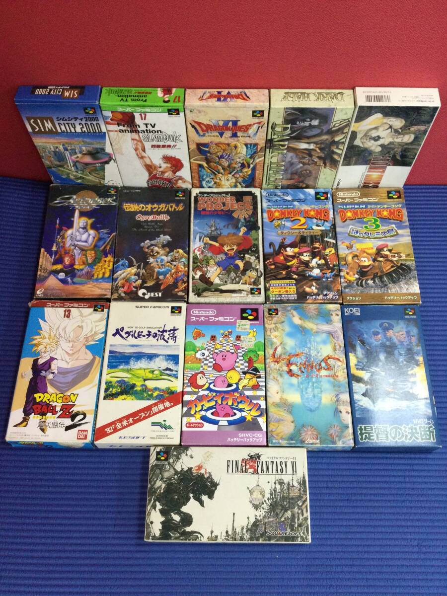 GB851/80/0】ジャンク☆スーパーファミコンソフト☆16本☆外箱 GB851/80/0】ジャンク☆スーパーファミコンソフト☆16本☆外箱