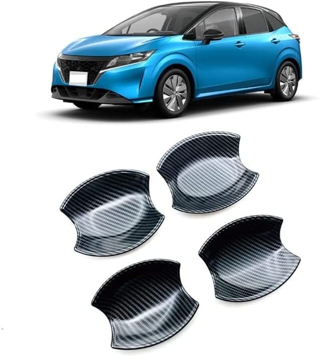 Nissan Note E13 ручка двери протектор черный под карбон 4 шт. комплект