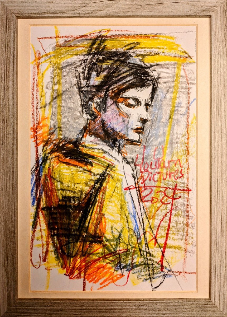 【色紙1点物】「秘めたる情熱」■東京藝大卒画家■松崎祐哉■クレヨン真作・肉筆画 色紙1点物】「TIGER」□東京藝大卒画家□松崎祐哉□クレヨン真作