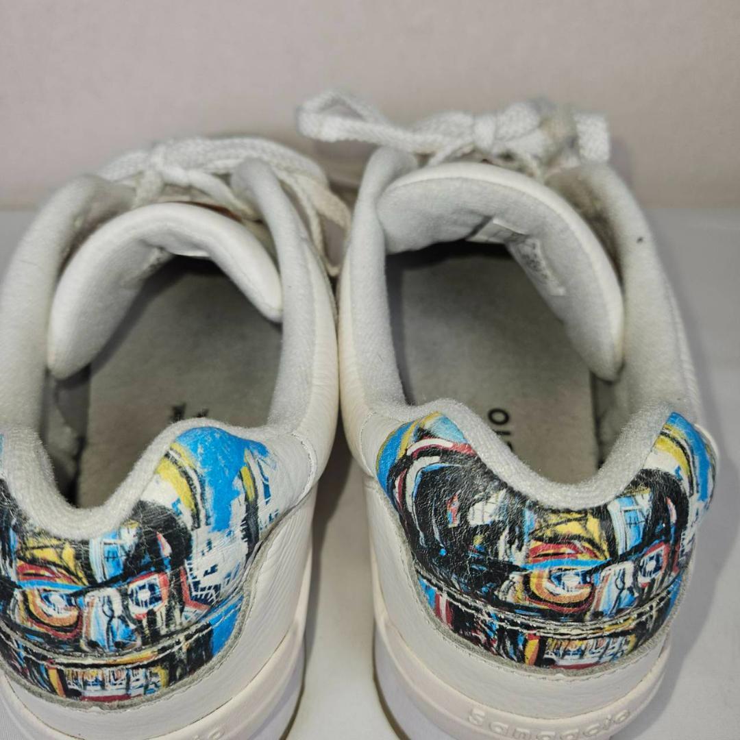 SANGACIO×BASQUIAT にゅ〜ず バスキア スニーカー 25.5 ホワイト SANGACIO×BASQUIAT にゅ〜ず バスキア スニーカー 25.5 ホワイト