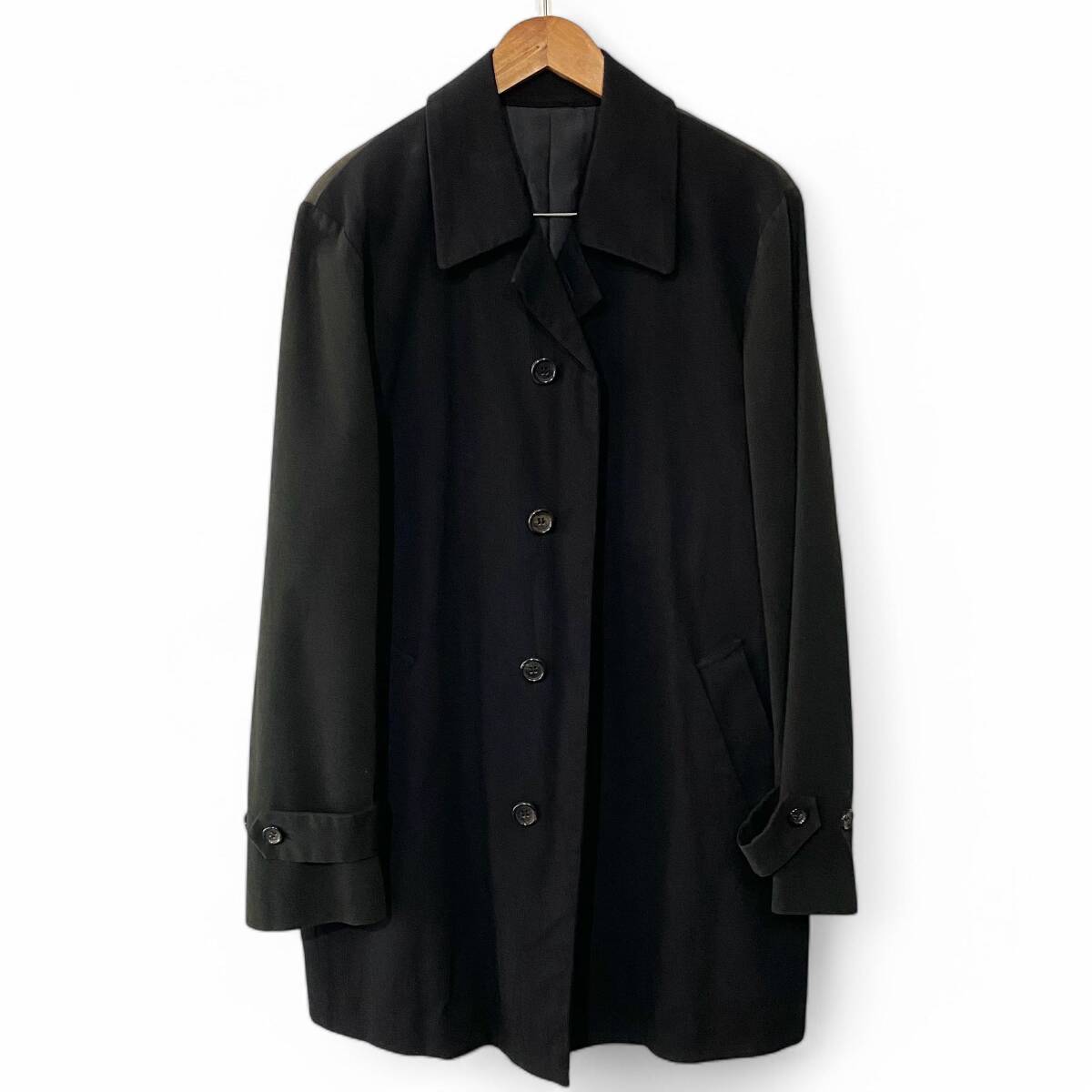 COMME des GARCONS HOMME PLUS Balmacaan Coat Black/ コムデギャルソンオム 切り替えステンカラーコート