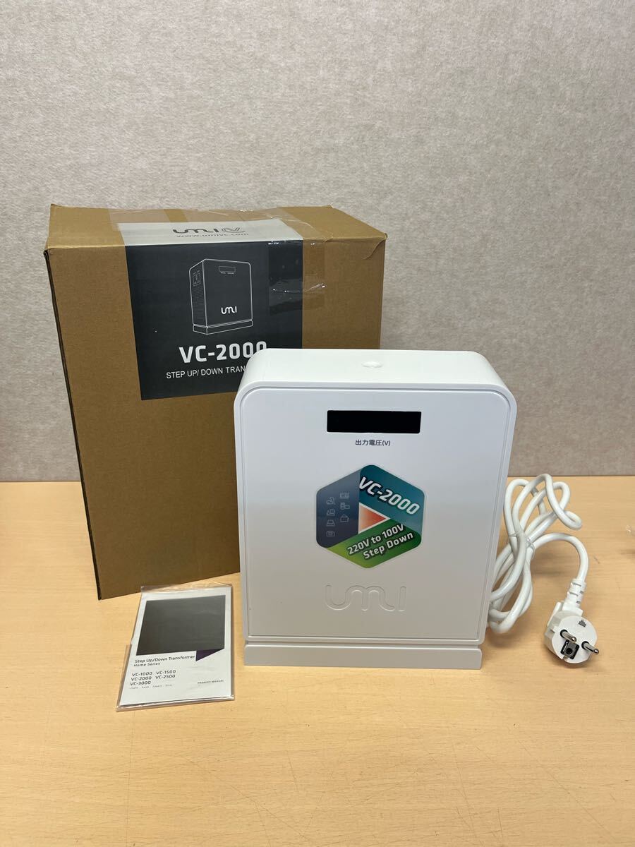 Yahoo!オークション - y031901a UMIVC 変圧器 VC-2000 2000W