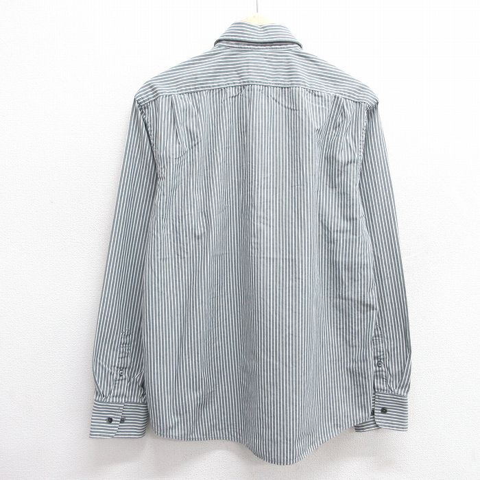 XL/古著 ギャップ GAP 長袖 ブランド シャツ メンズ コットン グレー他 ストライプ 25mar10 中古 トップス