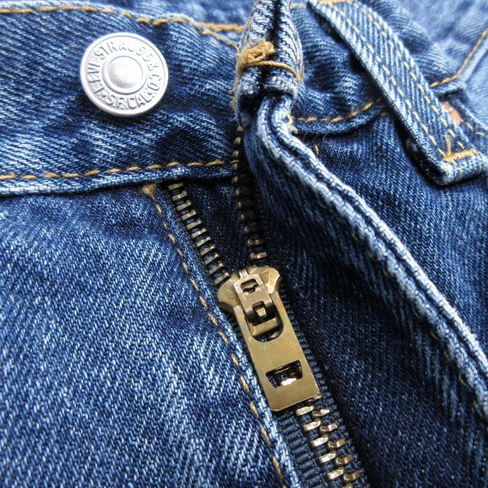 W31/古著 ジーンズ Levis リーバイス 550 メンズ テーパード コットン 紺 ネイビー デニム 25mar28 中古 ボトムス ジーパン Gパン ロング