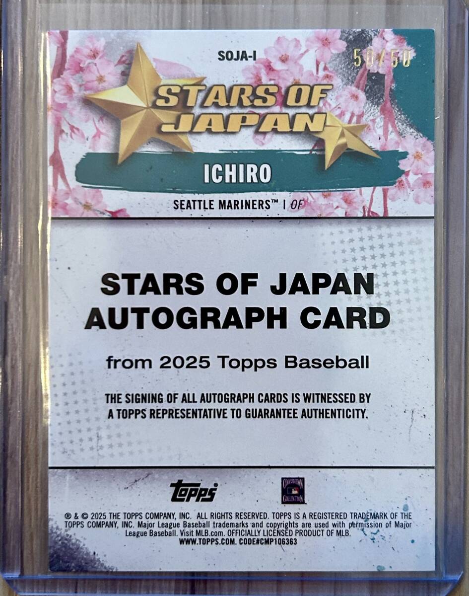 イチロー Tokyo Series マリナーズ topps 2025 直筆サインカード イチロー Tokyo Series マリナーズ topps 2025 直筆サインカード