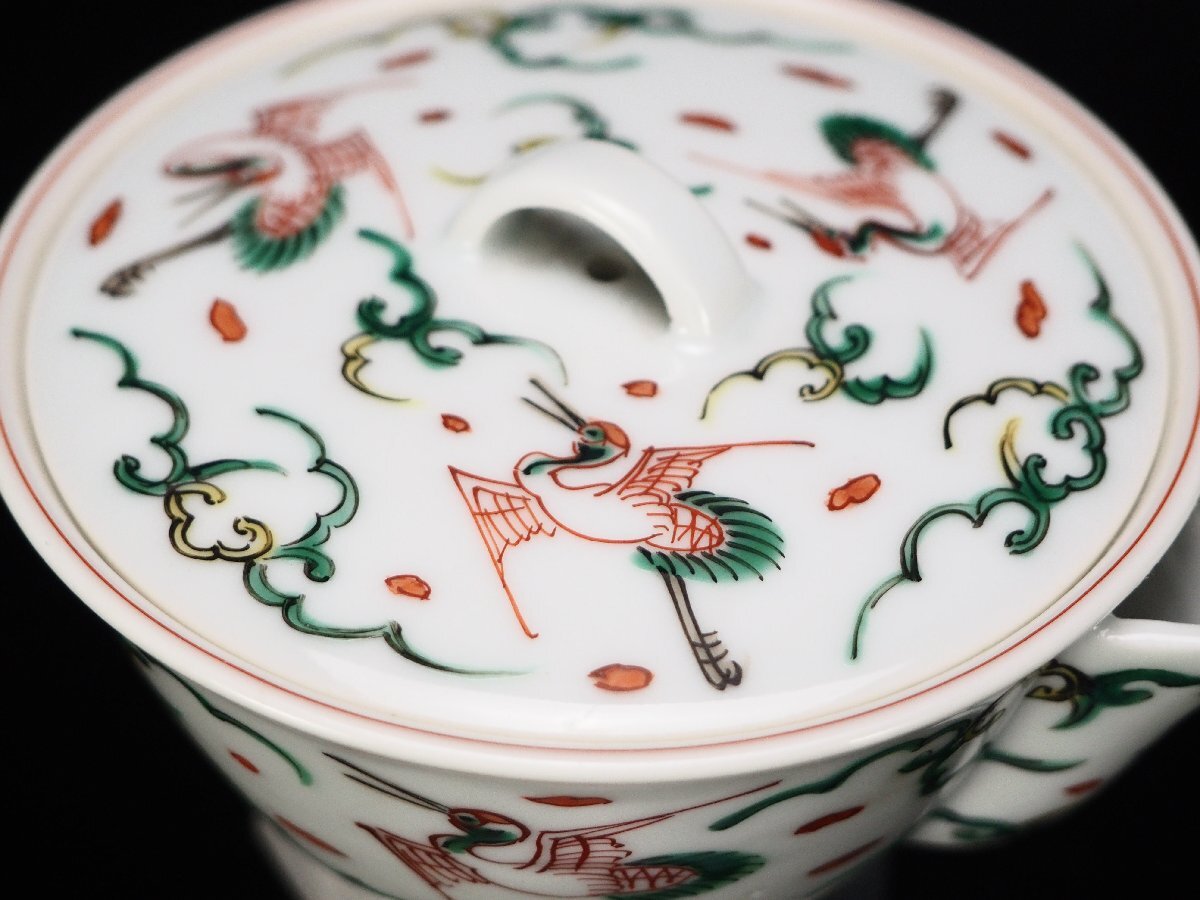 超安い 治】四代『三浦竹泉』作 (検索 急須 茶瓶 茶注 雲鶴文宝瓶☆共箱 工芸品