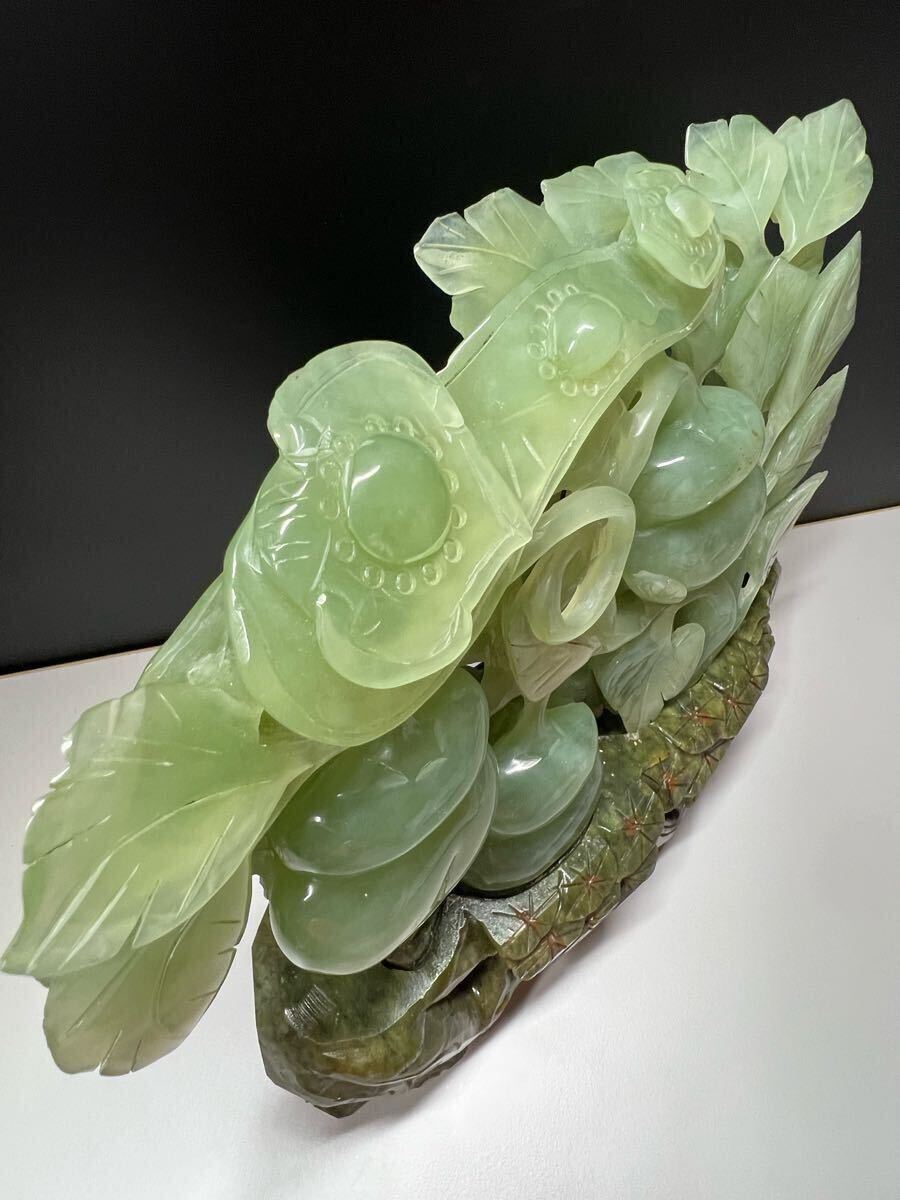 中国古美術 岫玉雕 翡翠 彫刻 置物 中国古玩 時代物 東洋彫刻 緑 中国古美術 岫玉雕 翡翠 彫刻 置物 中国古玩 時代物 東洋彫刻 緑