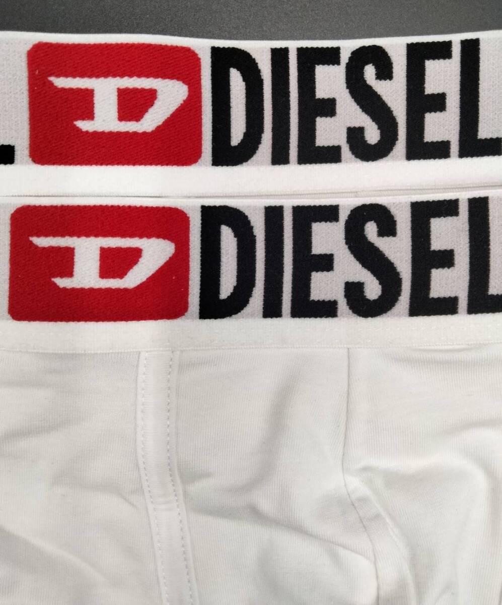 【Mサイズ】DIESEL(ディーゼル) ボクサーパンツ ホワイト 2枚セット メンズボクサーパンツ 男性下着 E6826