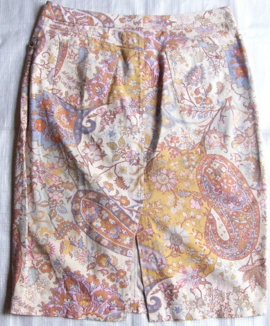 エトロ◆☆綿デニムのスカート★46★15号~17号くらい★大きいサイズ★ETRO_画像3