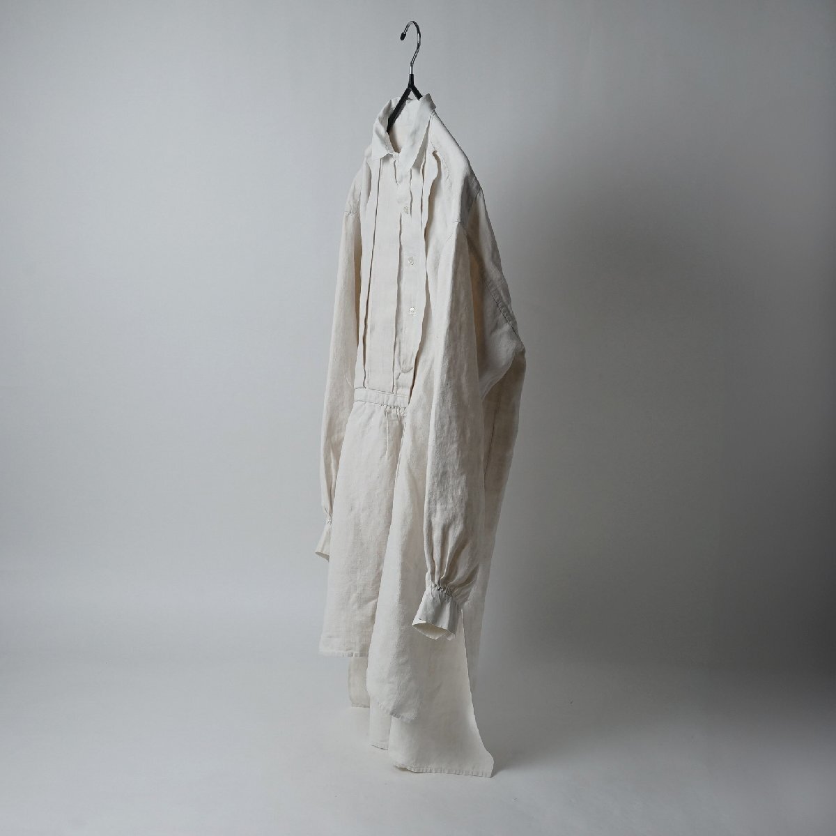  Франция античный linen лен gran pa рубашка рубашка рубашка вышивка большой размер [E417]