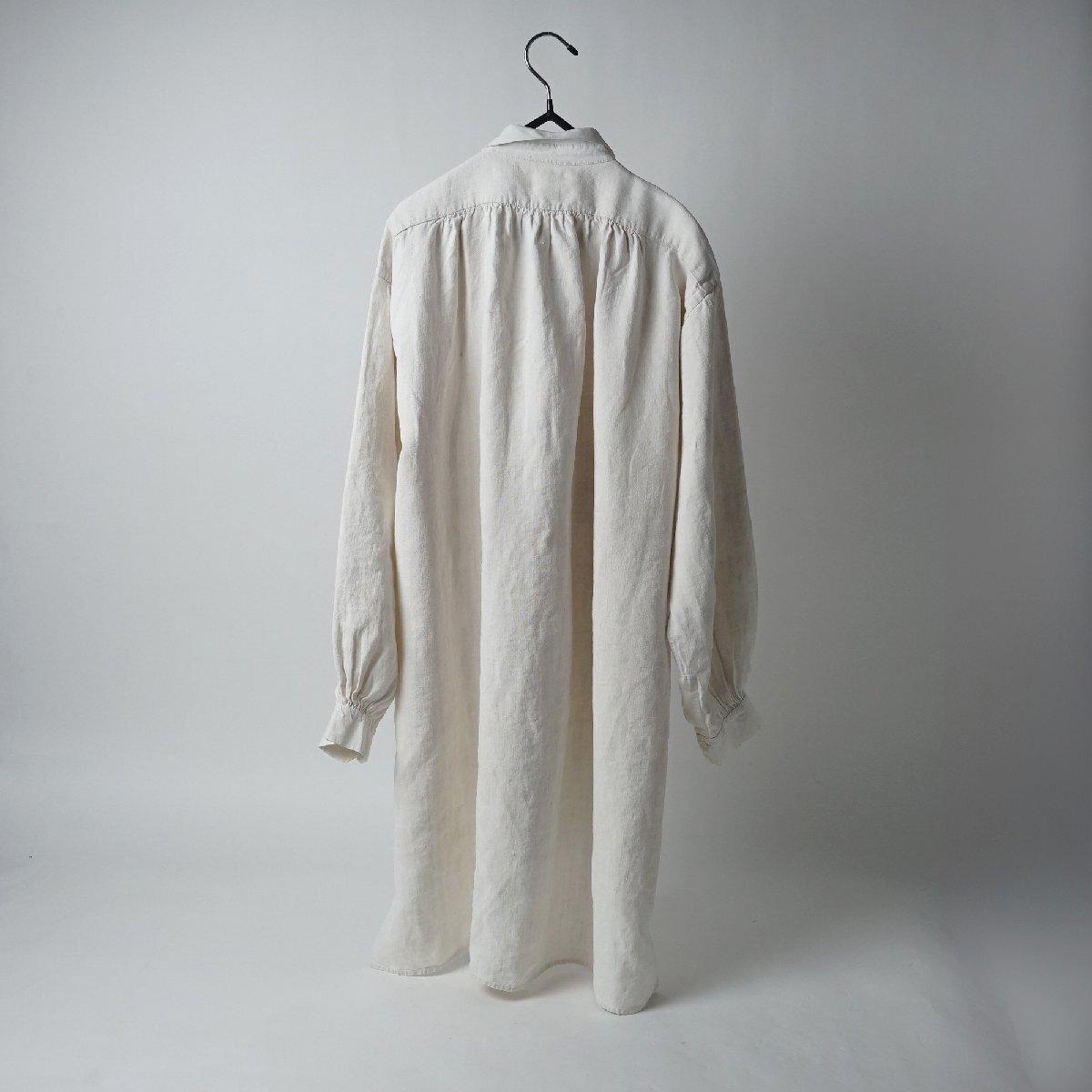  Франция античный linen лен gran pa рубашка рубашка рубашка вышивка большой размер [E417]