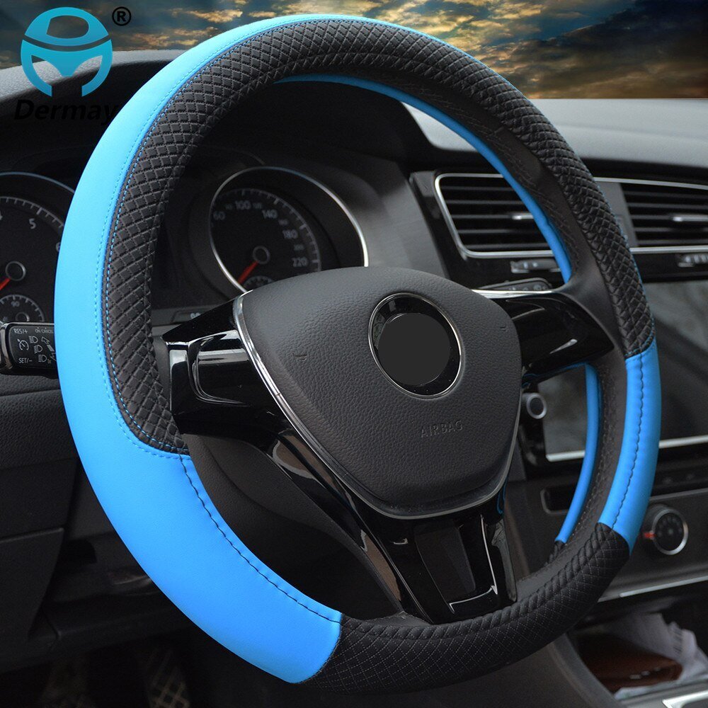  оплетка руля Axela BY оплетка руля кожа Mazda высокое качество скольжение предотвращение ударная абсорбция можно выбрать 9 цвет DERMAY
