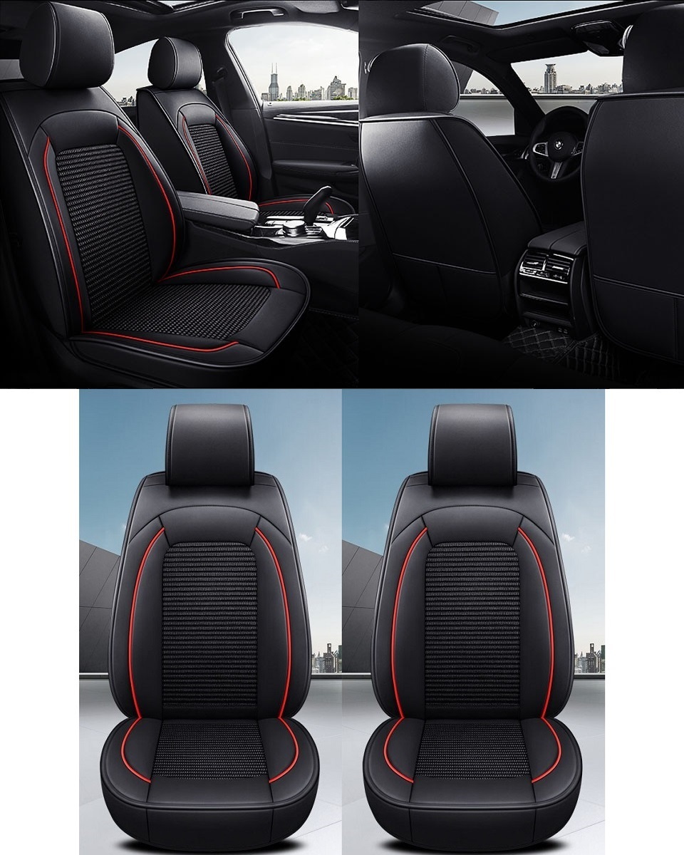 アウディ A4 B5 シートカバー 車(chē) レザー 前席 2席セット 被せるだけ トヨタ 選べる5色 TANE D