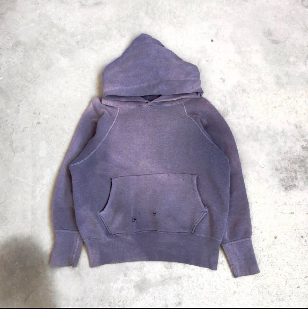 50s 60s 茄子紺 ナス紺 鬼フェード フーディ