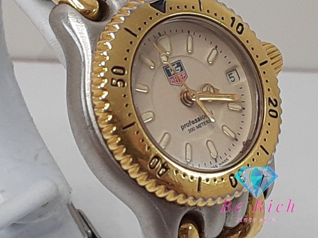 TAG Heuer TAG HEUER cell Professional 200M женские наручные часы Date WG1421-0 SS GP кварц QZ[ б/у ][ бесплатная доставка ]bt3378