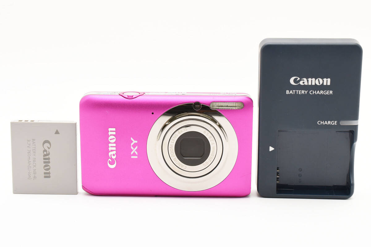 美品 Canon IXY 210F コンパクトデジタルカメラ ピンク キヤノン 524