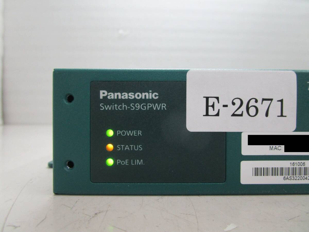 Panasonic Switch-S9GPWR MNOseries первый период . завершено электризация проверка settled контрольный номер E-2671