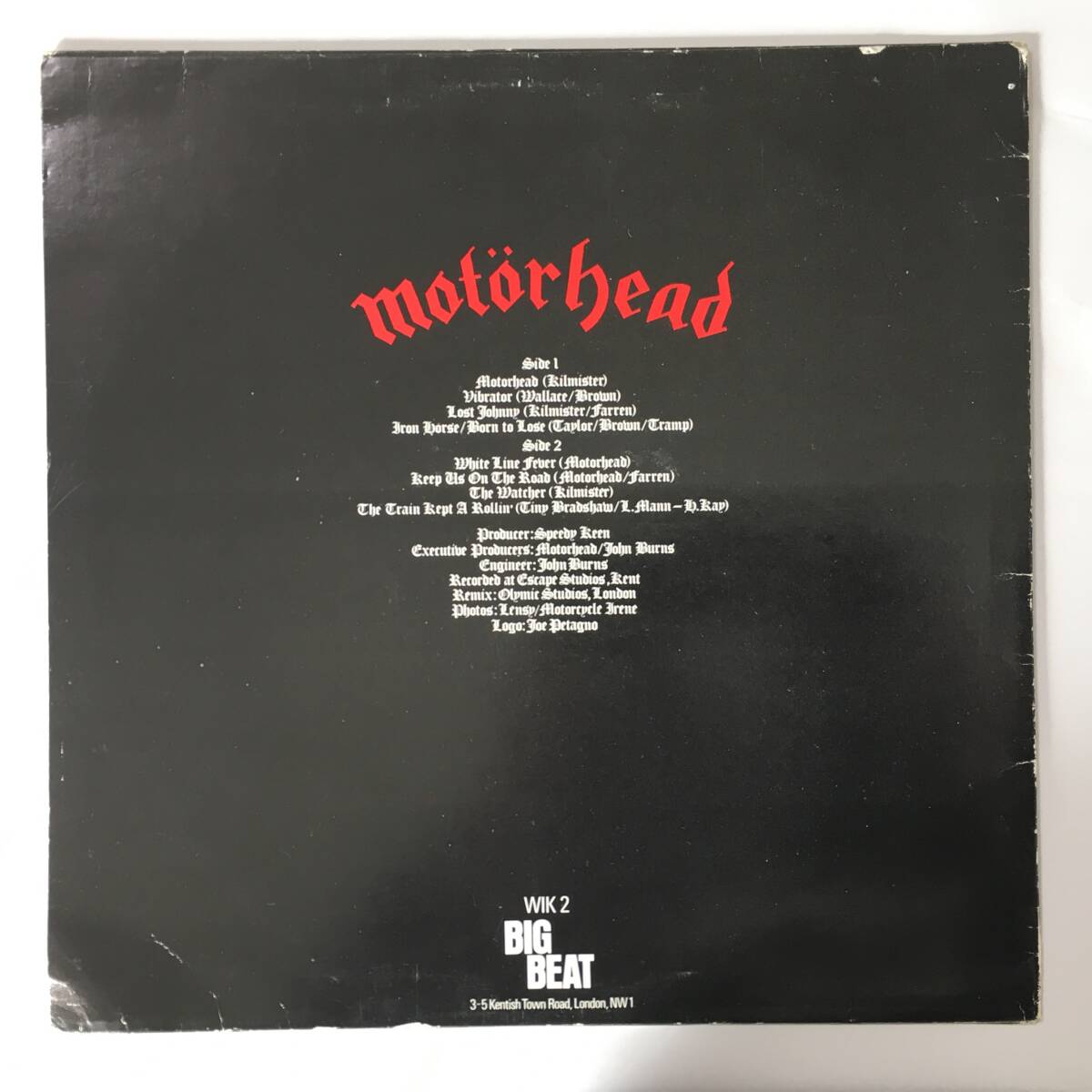 !_MOTORHEAD MOTORHEAD UK запись REISSUE