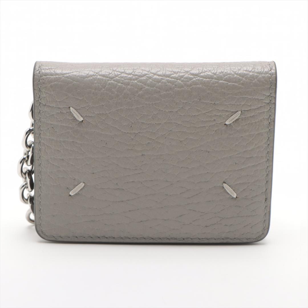 Margiela メゾン マルジェラ 4ステッチ レザー キー カードケース maison margiela key case card グレー grey レア かっこいい cool