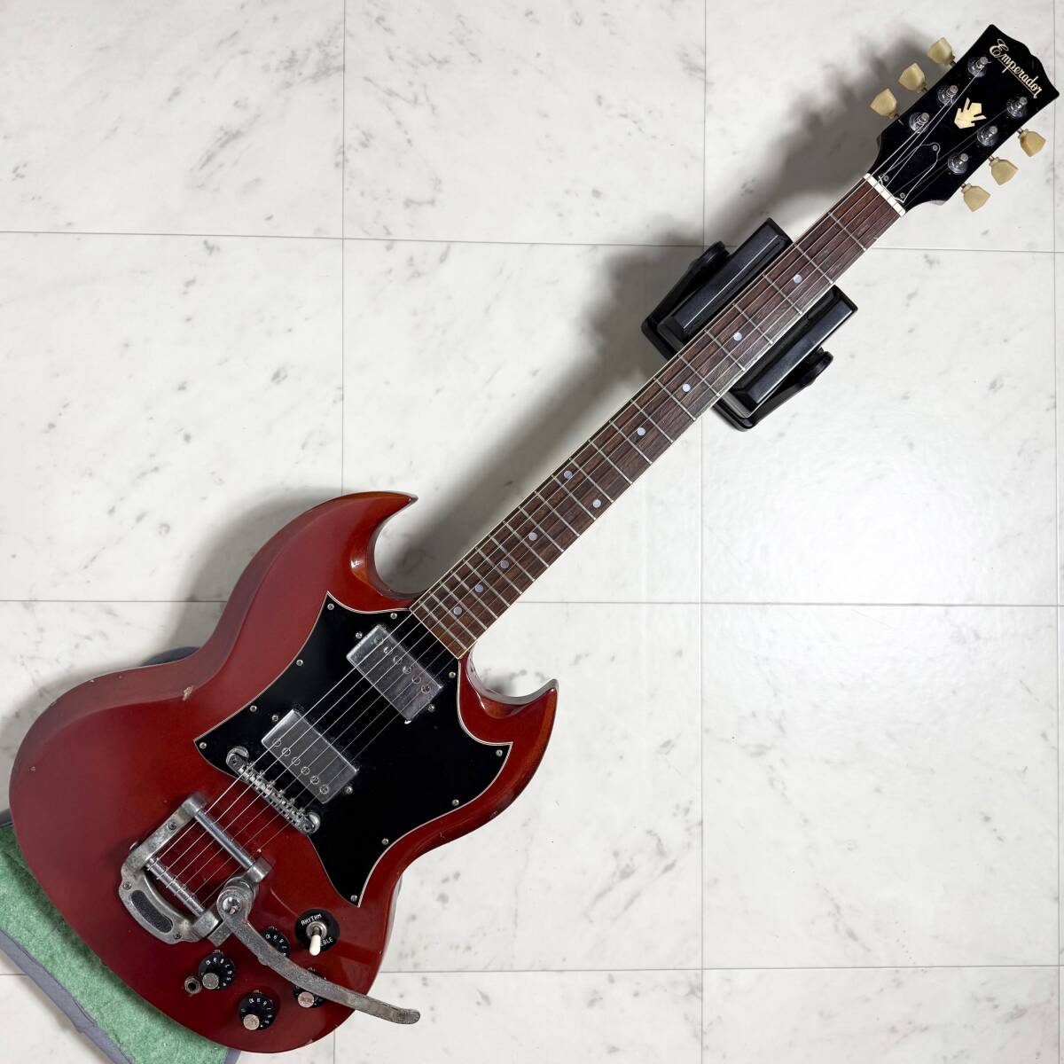 【数量限定】 Emperador 希少 SG 春日楽器 日本製 70年代 タイプ搭載 Bigsby ギター