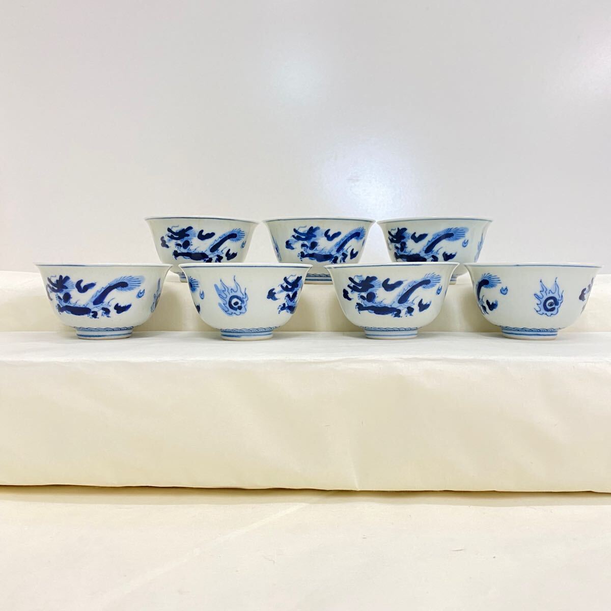 T72 手描き 染付 煎茶器 煎茶碗 中国茶 カップ 藍色 呉須 茶道具 T72 手描き 染付 煎茶器 煎茶碗 中国茶 カップ 藍色 呉須 茶道具