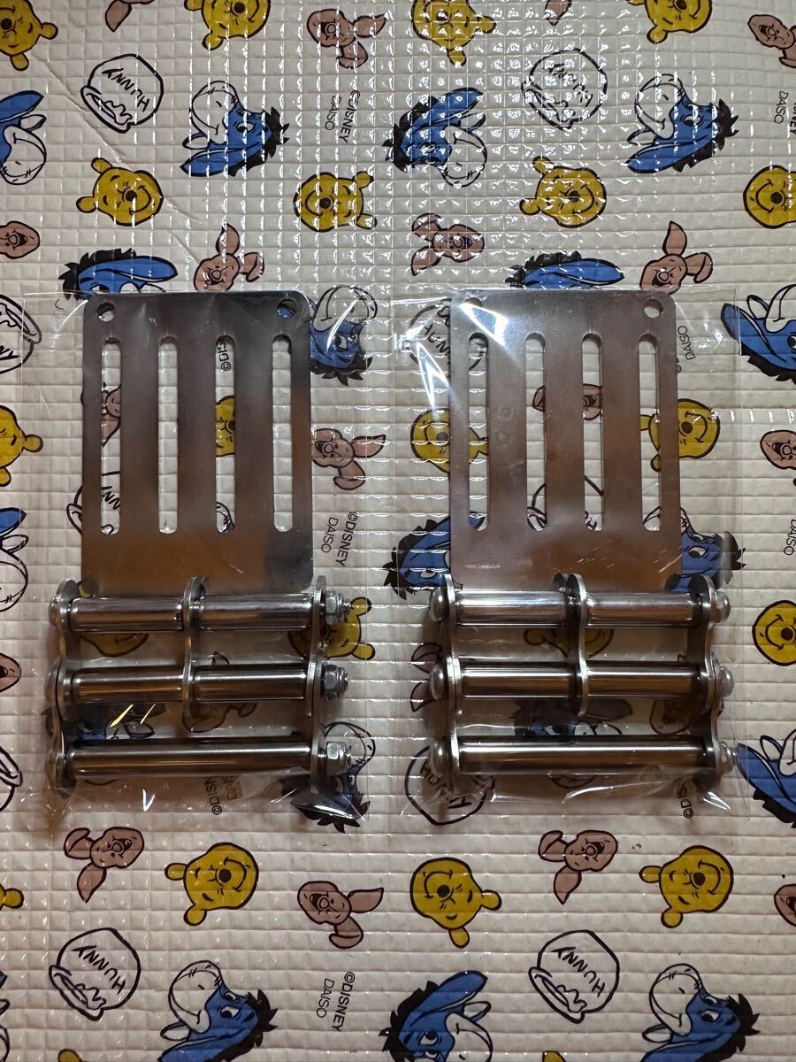 ニックス風　ベルトループ ステンレス製 ＋3段チェ－ン2個セット