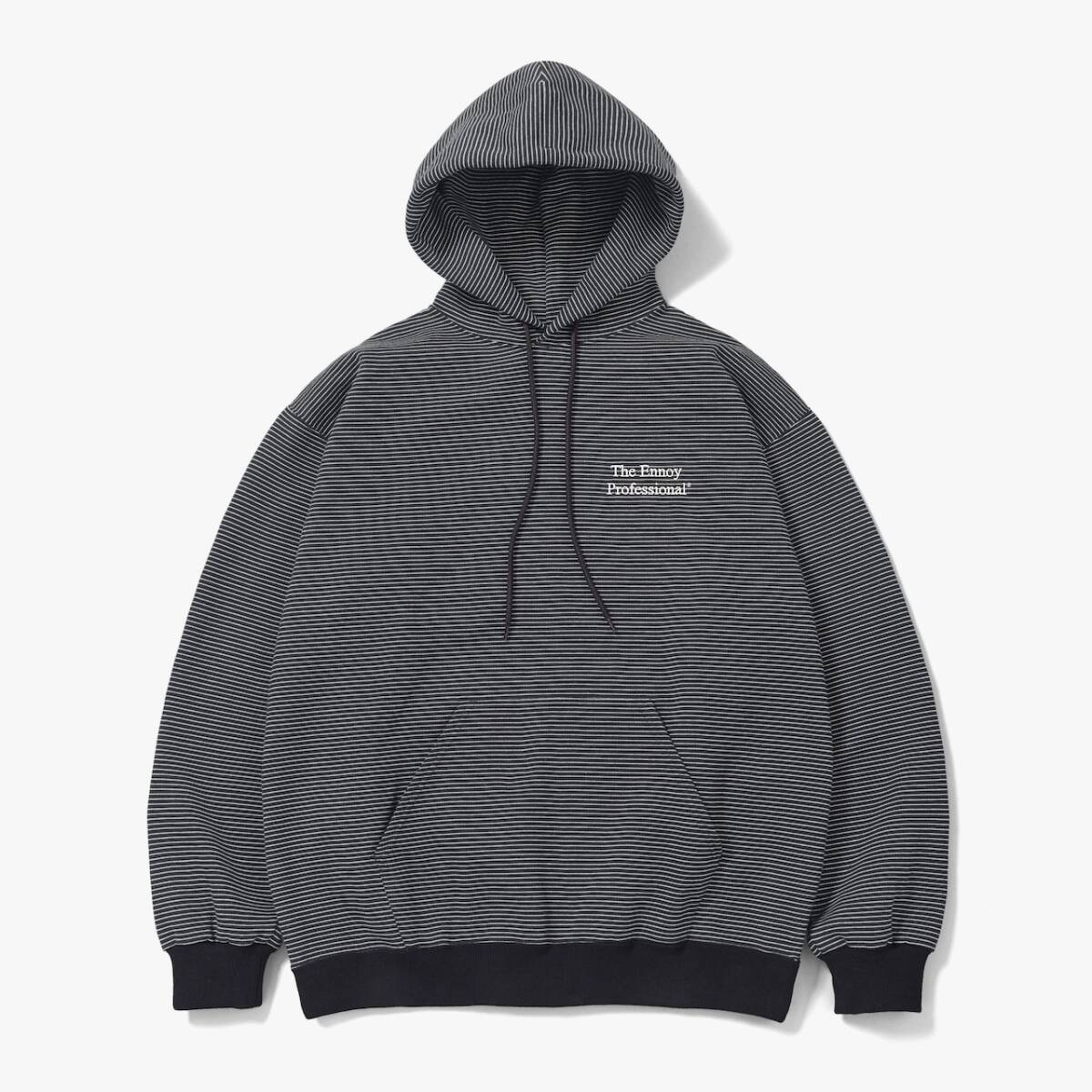 SIZE XL】新品同様 ENNOY BORDER HOODIE SWEAT BLACK × WHITE SIZE XL】新品同様 ENNOY BORDER HOODIE SWEAT BLACK × WHITE