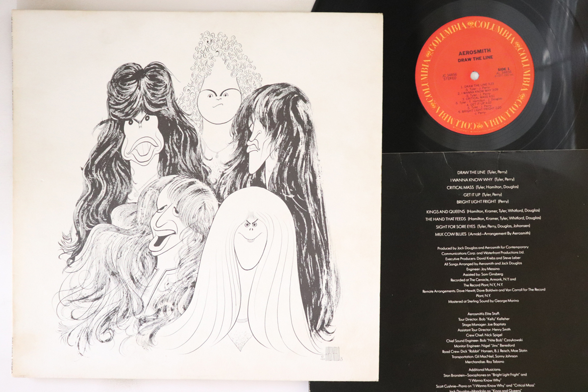 米LP Aerosmith Draw The Line JC34856 COLUMBIA /00260