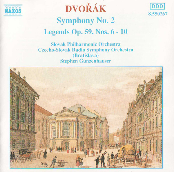 歐CD Antonin Dvo?ak, Slovak Philhar Symphony No. 2 / Legends Op. 59, Nos. 6-10 8550267 Naxos /00110