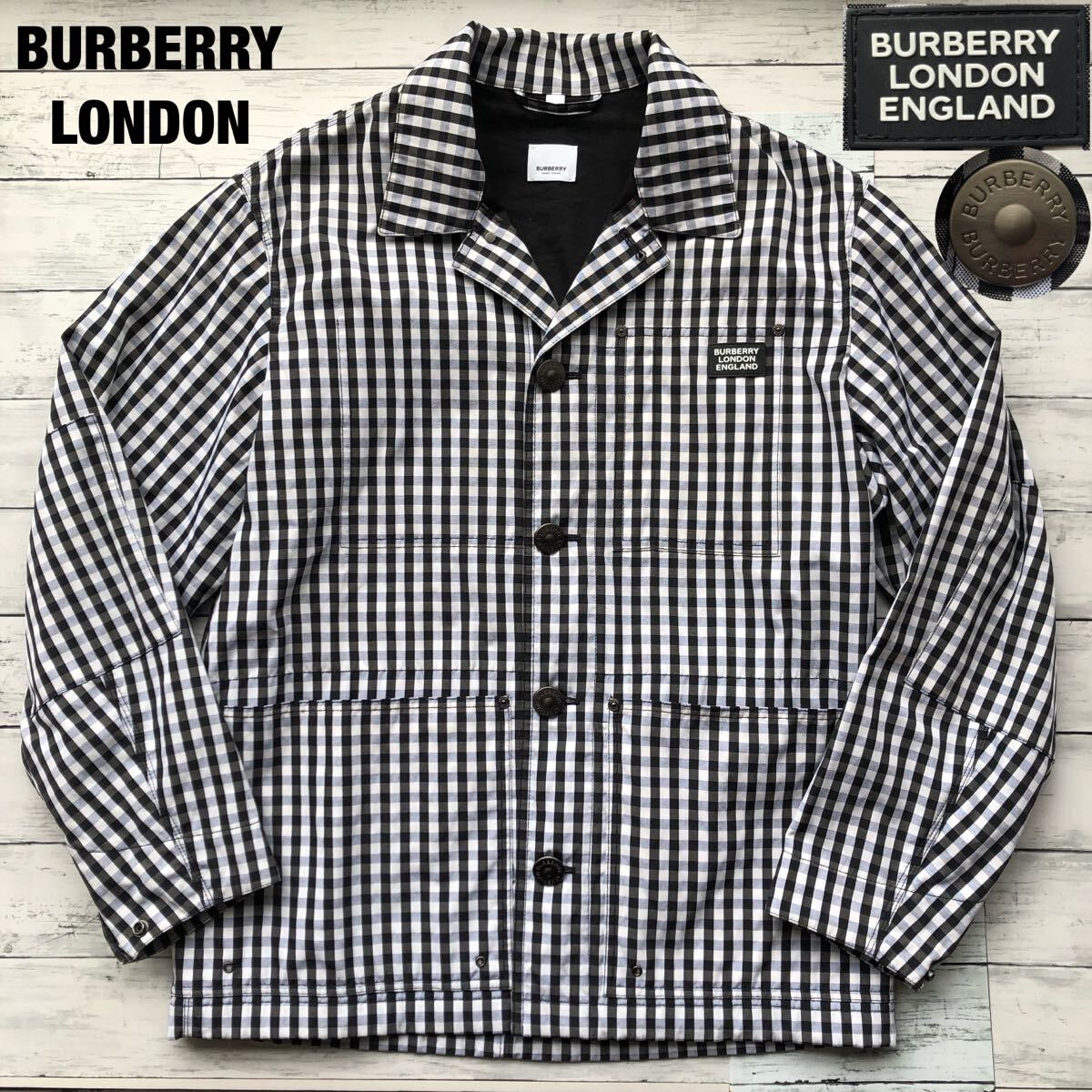 美品/L-XL相当/近年 BURBERRY バーバリーロンドン ギンガム 美品/L-XL相当/近年 BURBERRY バーバリーロンドン ギンガム