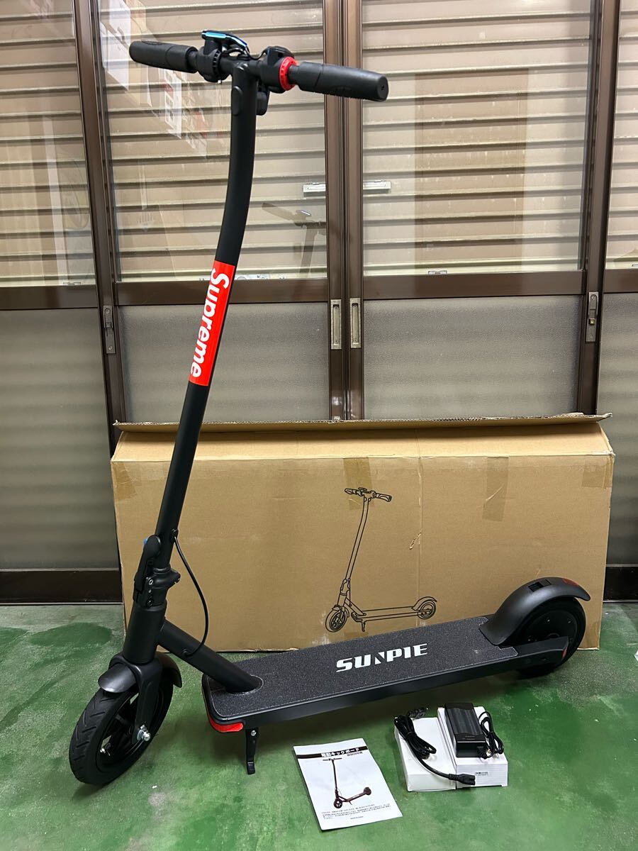 SUNPIE 電動 キックボード 3段変速 8.5インチ キックスケーター