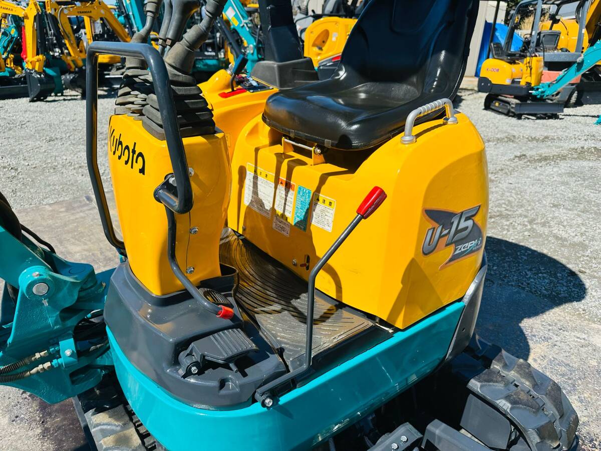  Kubota U-15-1 скоростей *1.5T Class * заменяемый ножек * образец OK* зажим имеется * б/у Mini гидравлический экскаватор Mini Yumbo покупка в обмен на старую модель с доплатой OK