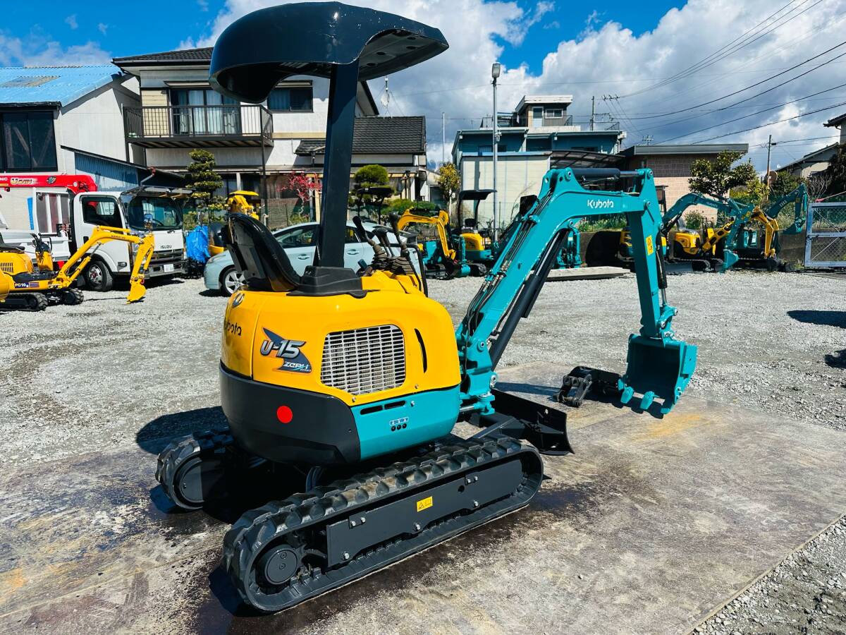  Kubota U-15-1 скоростей *1.5T Class * заменяемый ножек * образец OK* зажим имеется * б/у Mini гидравлический экскаватор Mini Yumbo покупка в обмен на старую модель с доплатой OK