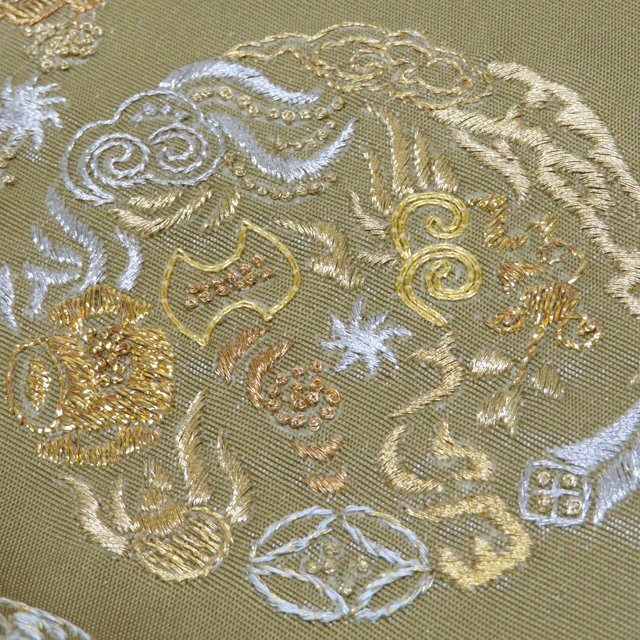 ☆きもの北條☆ 相良刺繍 蘇州刺繍 中国刺繍 六通 金銀糸 仕立て ☆きもの北條☆ 相良刺繍 蘇州刺繍 中国刺繍 六通 金銀糸 仕立て