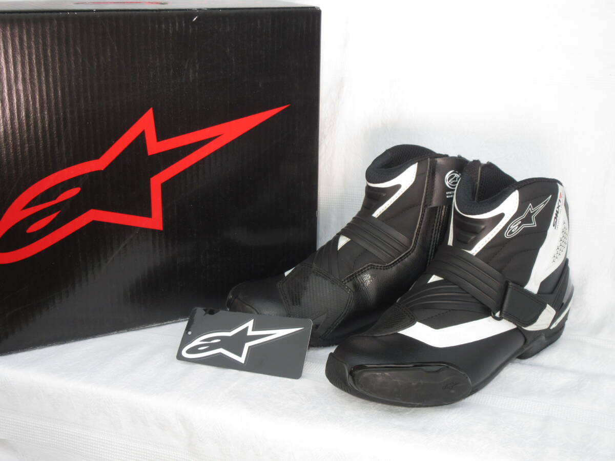送料無料 美品 ライディングブーツアルパインスターズ alpinestars ブーツSMX-1R V2 US7.5 EU41PLUSDUCATIHONDACBR1R25GSXRSM-6sp-1KTMSIDI
