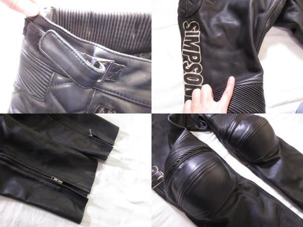 Yahoo!オークション - 中古品 SIMPSON レザー革 シンプソン