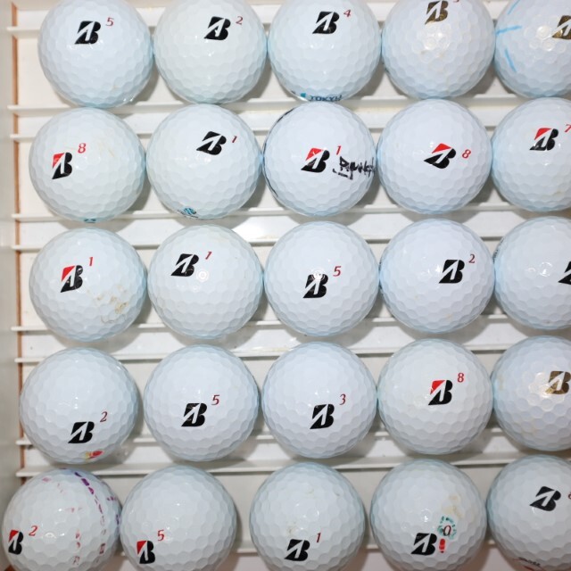 25個 2022年モデル TOURB X Bランク ホワイト ブリヂストン ツアーｂ ロストボール 中古 送料無料