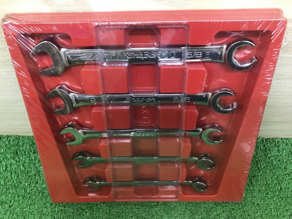 012◆未使用品◆Snap-on スナップオン オープンエンドフレアナットレンチ5本 RXS605B