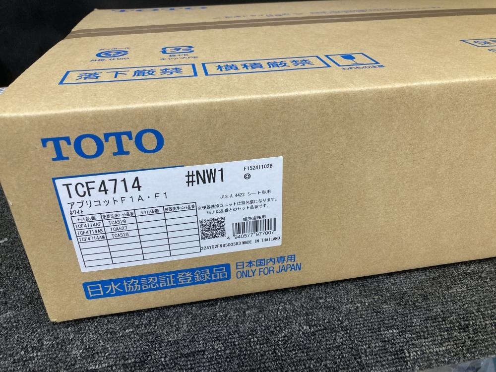 013?未使用品?TOTO トートー ウォシュレット 溫水洗浄便座 TCF4714 アプリコット F1A?F1 #NW1 ホワイト