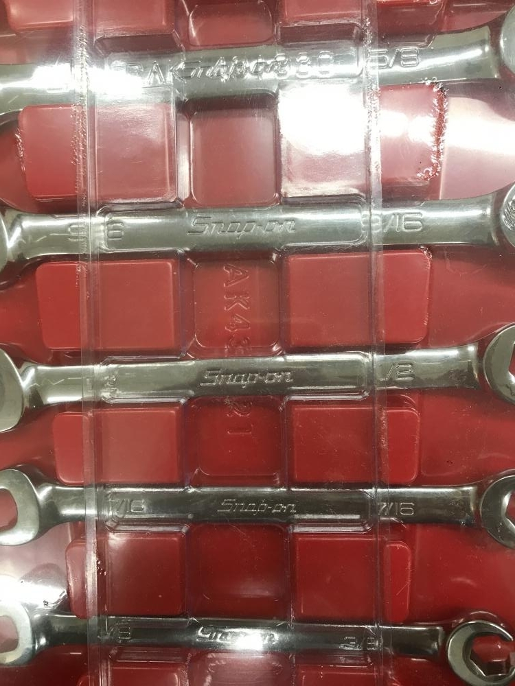 012◆未使用品◆Snap-on スナップオン オープンエンドフレアナットレンチ5本 RXS605B