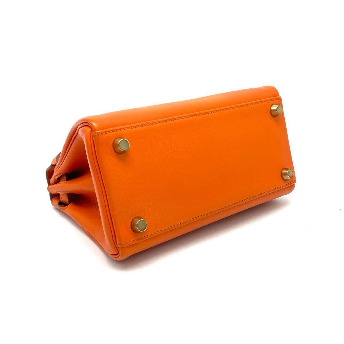 美品 HERMES エルメス ミニ ケリー 20 2way ヴォースイフト ハンド ショルダー バッグ ○X刻印 eK0315N