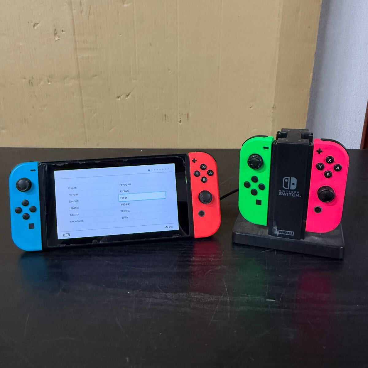 ニンテンドーSwitch HAC-001 リモコン左右赤 動作確認OK 初期化 ニンテンドーSwitch HAC-001 リモコン左右赤 動作確認OK 初期化