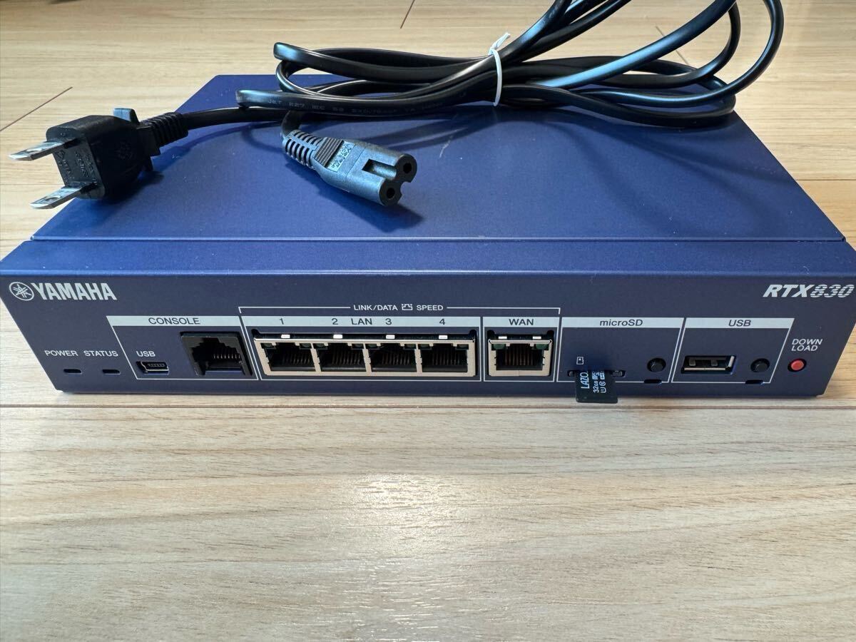 YAMAHA RTX830 / ヤマハ ギガアクセス VPN ルーター / 初期化済 YAMAHA RTX830 / ヤマハ ギガアクセス VPN ルーター / 初期化済