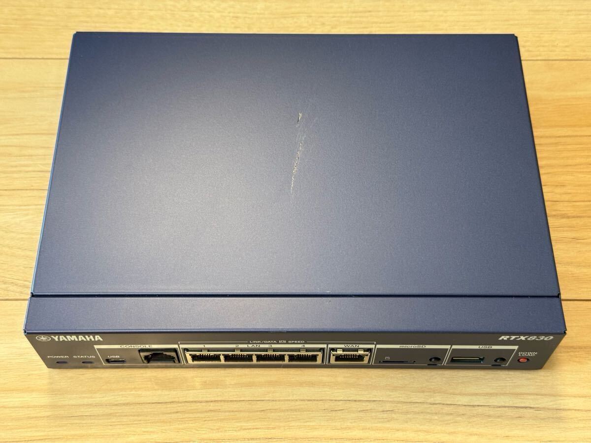 YAMAHA RTX830 / ヤマハ ギガアクセス VPN ルーター / 初期化済 YAMAHA RTX830 / ヤマハ ギガアクセス VPN ルーター / 初期化済