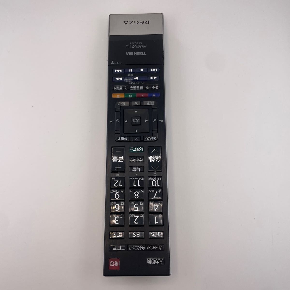 【赤外線動作確認済】返金保証　送料無料 TOSHIBA 東芝 CT-90392　 テレビ リモコン