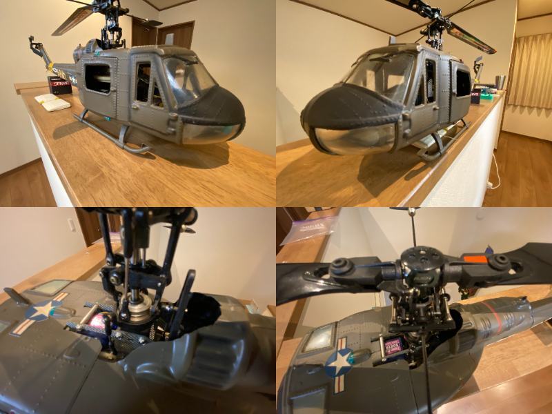 電動450クラス イロコイスUH-1 メカ付き 飛行実績はホバリング 電動450クラス イロコイスUH-1 メカ付き 飛行実績はホバリング